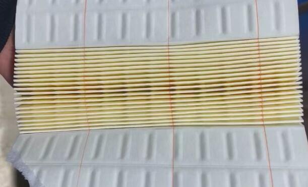 car air filter paper pleating roller test.jpg